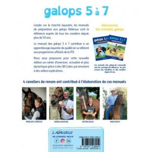 Lavauzelle Cahier d&rsquo;exercices galop 5 à 7 avec vidéos