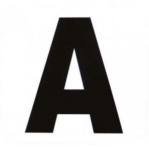 Set de 12 lettres de manège Hippotonic autocollantes