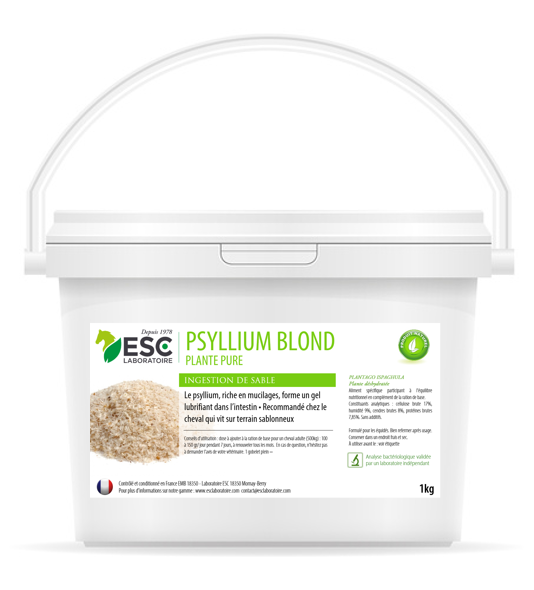 PSYLLIUM BLOND – Transit et ingestion de sable cheval – Plante pure