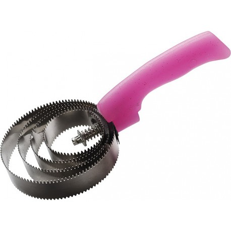 Étrille métallique ronde HIPPOTONIC fluo pailleté – Image 2