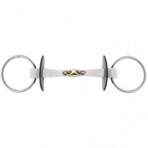 Mors 2 anneaux NATHE Sensogan double brisure, 20 mm