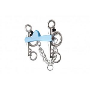 Mors pelham METALAB Flexi demi-lune, branches courtes