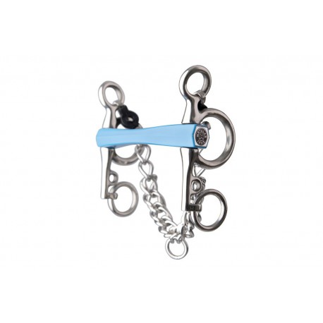 Mors pelham METALAB Flexi droit, branches courtes – Image 2