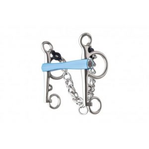 Mors pelham METALAB Flexi droit, branches longues