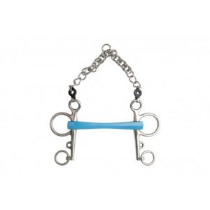 Mors pelham METALAB Flexi droit, branches longues