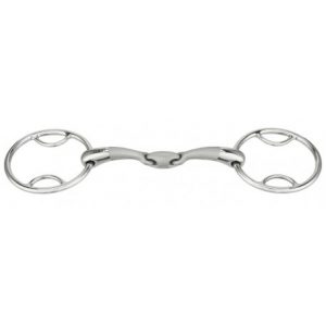 Mors 2 anneaux SPRENGER Satinox à passes, double brisure