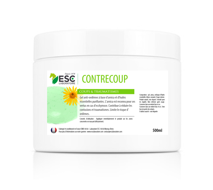 CONTRECOUP – Pommade coups et contusions cheval – À base d’Arnica